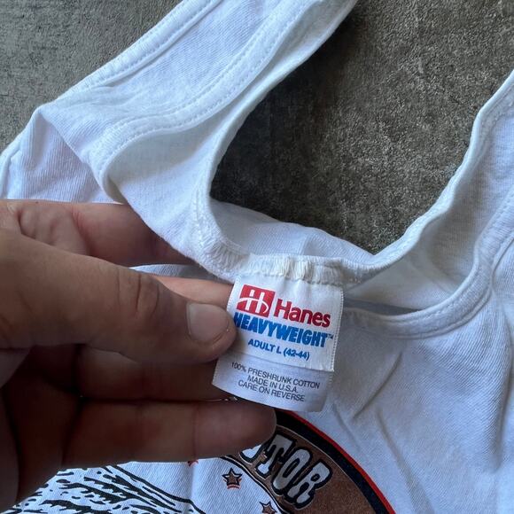 VINTAGE STURGIS MOTORCYCLE RALLY SHIRT 1998 TANKTOP MENS LARGE USA BIKER SUMMER - Picture 4 of 5